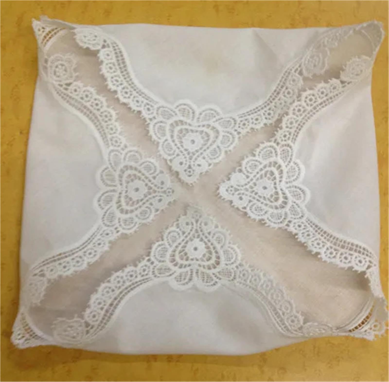Fazzoletti di cotone 12 pezzi Fazzoletto da sposa da 12 pollici