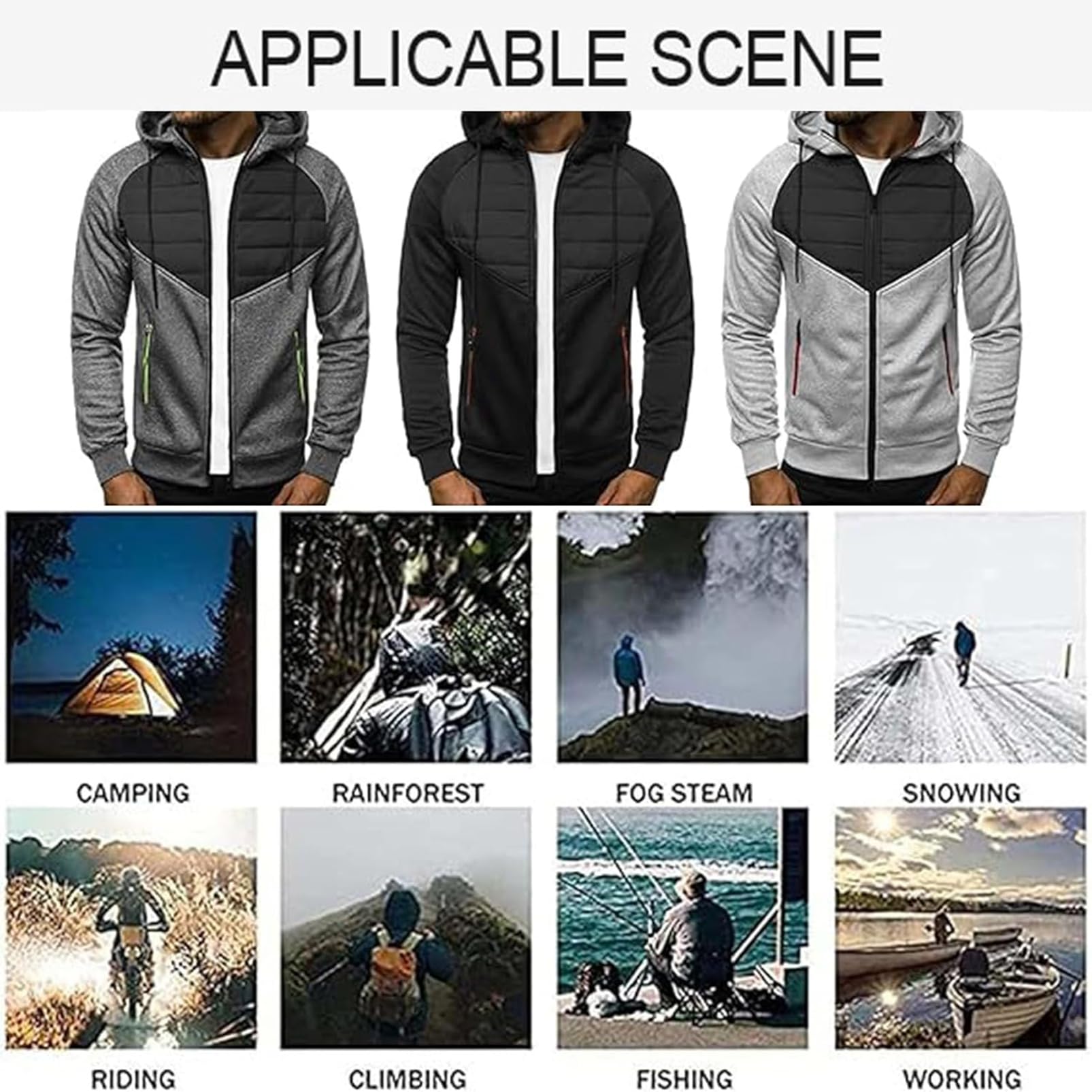 Felpa con Cappuccio Sportiva da Uomo per MV Agusta, con Stampa Patchwork, con Cappuccio, con Cerniera, con Cappuccio Color-Block, a Maniche Lunghe, con Cappuccio, Capispalla,F-L