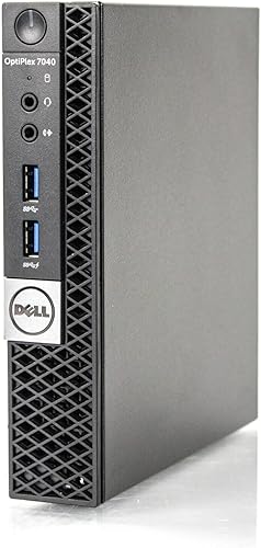 Dell Mini PC OptiPlex 7040 Micro computadora de escritorio, 16 GB DDR4 256 GB M.2 NVMe SSD, i5 6500T Quad Core 2.5GHz, AX210 WiFi 6E incorporado +