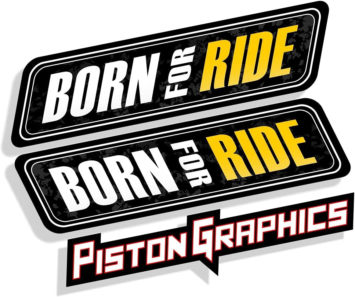 Piston Graphics Sticker for Bikes in Ride Design (Pack of 2)