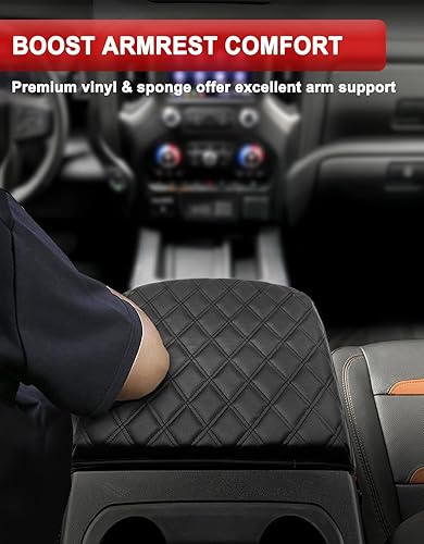 Miniatura 4 de Funda para reposabrazos de consola central para Chevy Chevrolet Silverado, GMC Sierra 2020-2023, Tahoe, Suburban, Yukon 2021-2023, piel sintética,