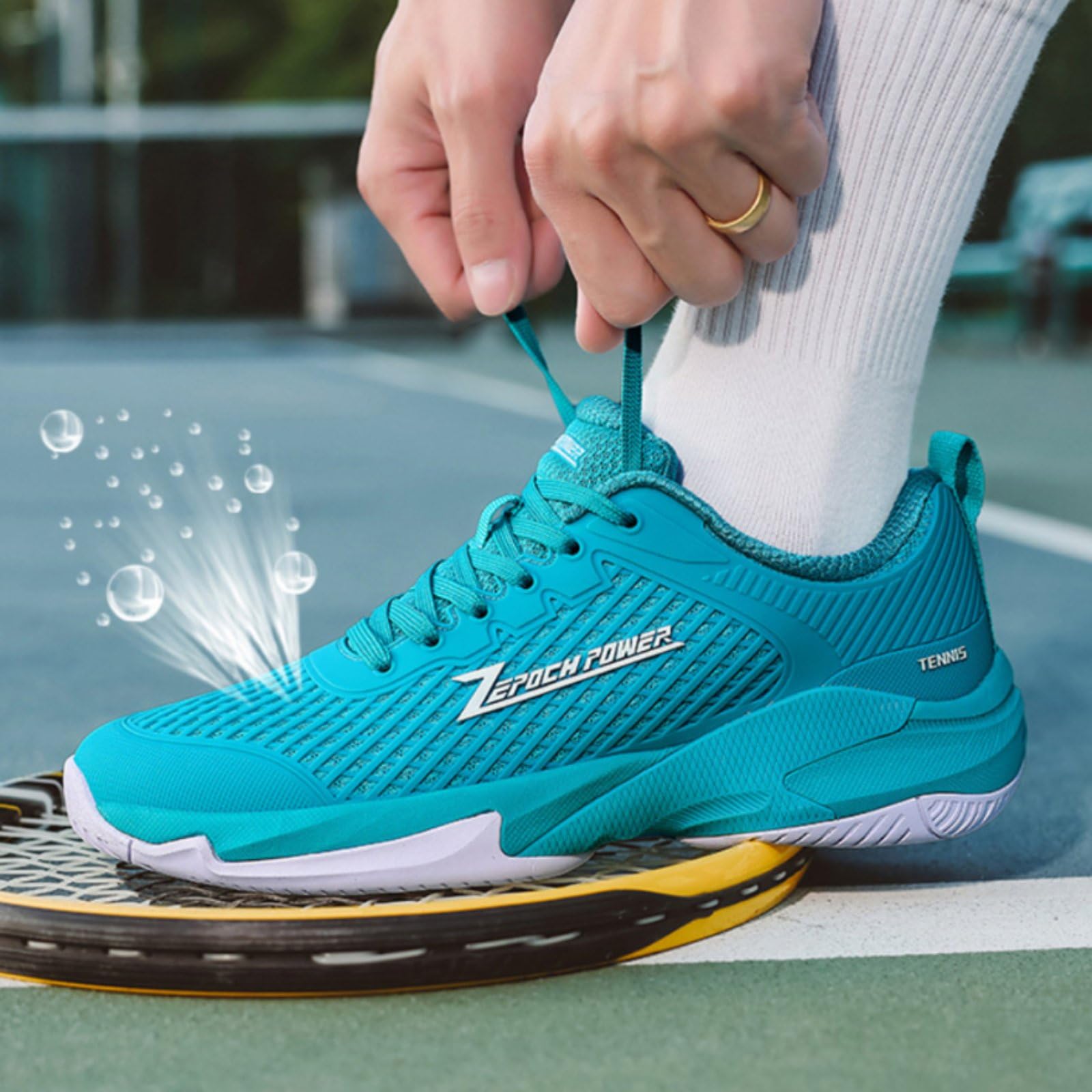 Enakshi® Wear-Resistant Pickleball Shoes Long-Lasting Outsole Pickleball Sneakers Shock Absorbing Non-Slip Court Sneakers Stable Support for Men-picture-15