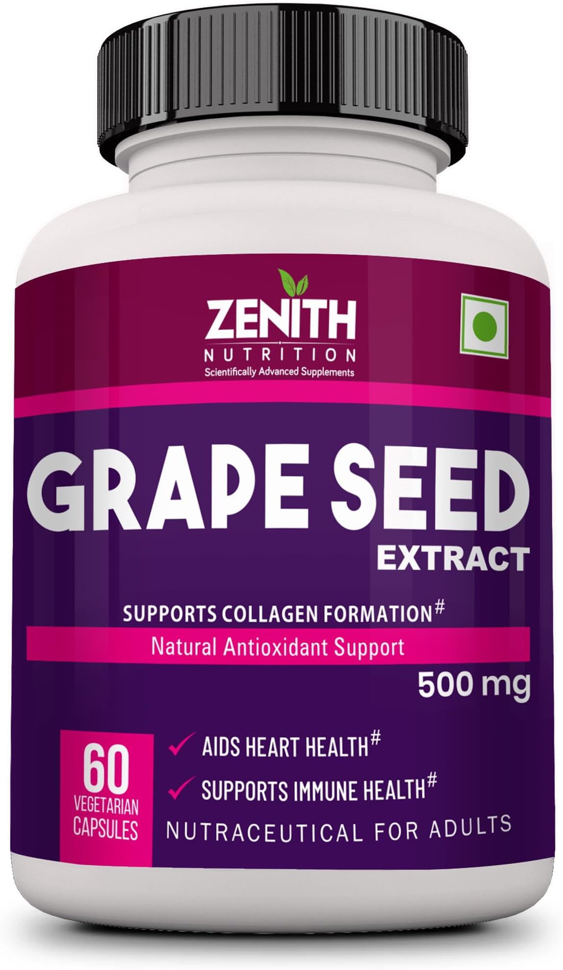 Zenith Nutrition Grape Seed Extract 500mg - 60 capsules