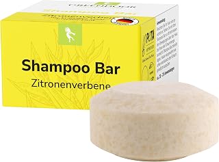 GREENDOOR Naturkosmetik Shampoo Bar Zitronenverbene 75g vegan, festes mildes Haarshampoo ohne Silikone für alle Haartypen, mit Bio Sheabutter & Aloe Vera, natürliche Haarpflege unisex