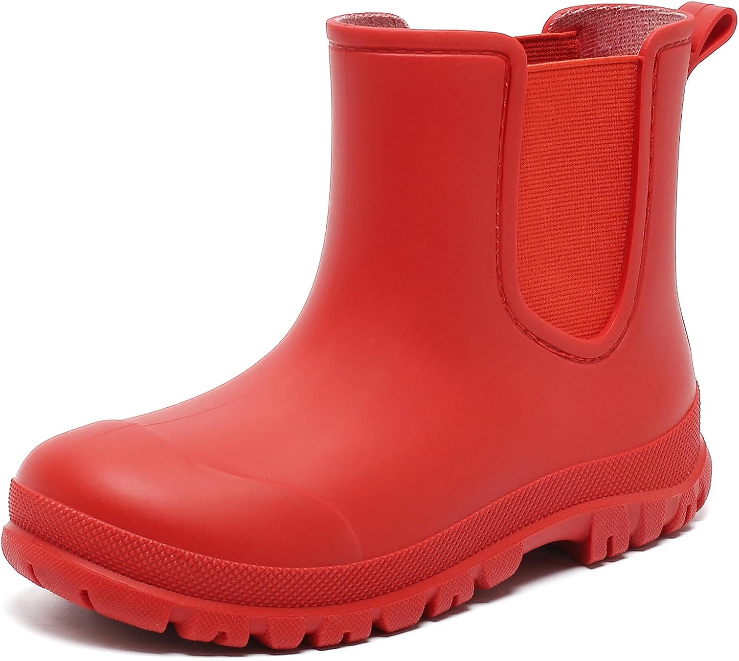 Toddler Kids Chelsea Rain Boots,Waterproof Ankle Rubber Boots for Girls & Boys, Non-Slip with LightWeight Water Shoes for Outdoor Park, Hiking, Fishing, Farm