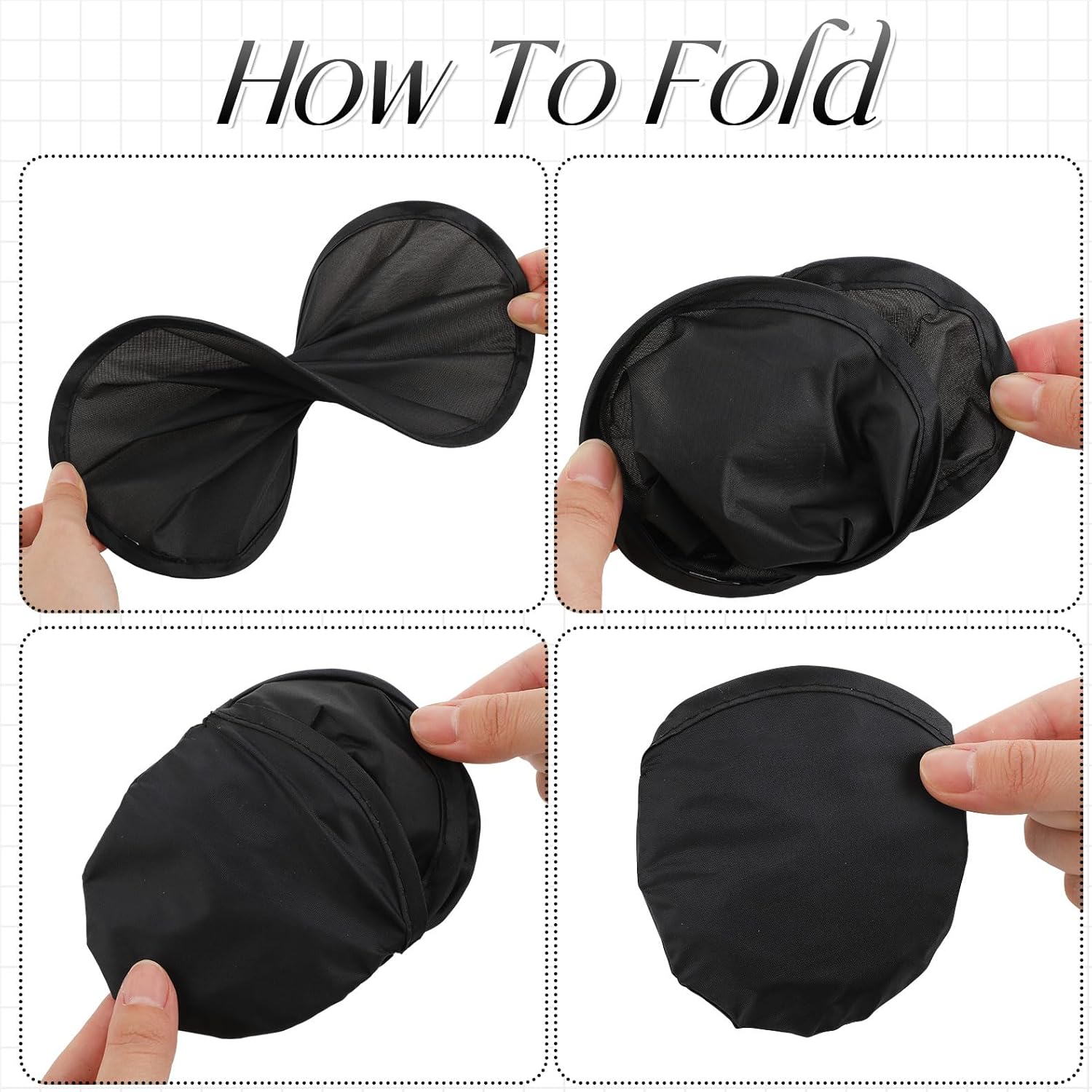 Gejoy Foldable Flying Disc Fans Bulk with Bags 9.8 Inch DIY Sublimation Handheld Cooling Fan Beach Flying Disc for Summer Outdoor Games Activities Birthday Wedding Party Favors