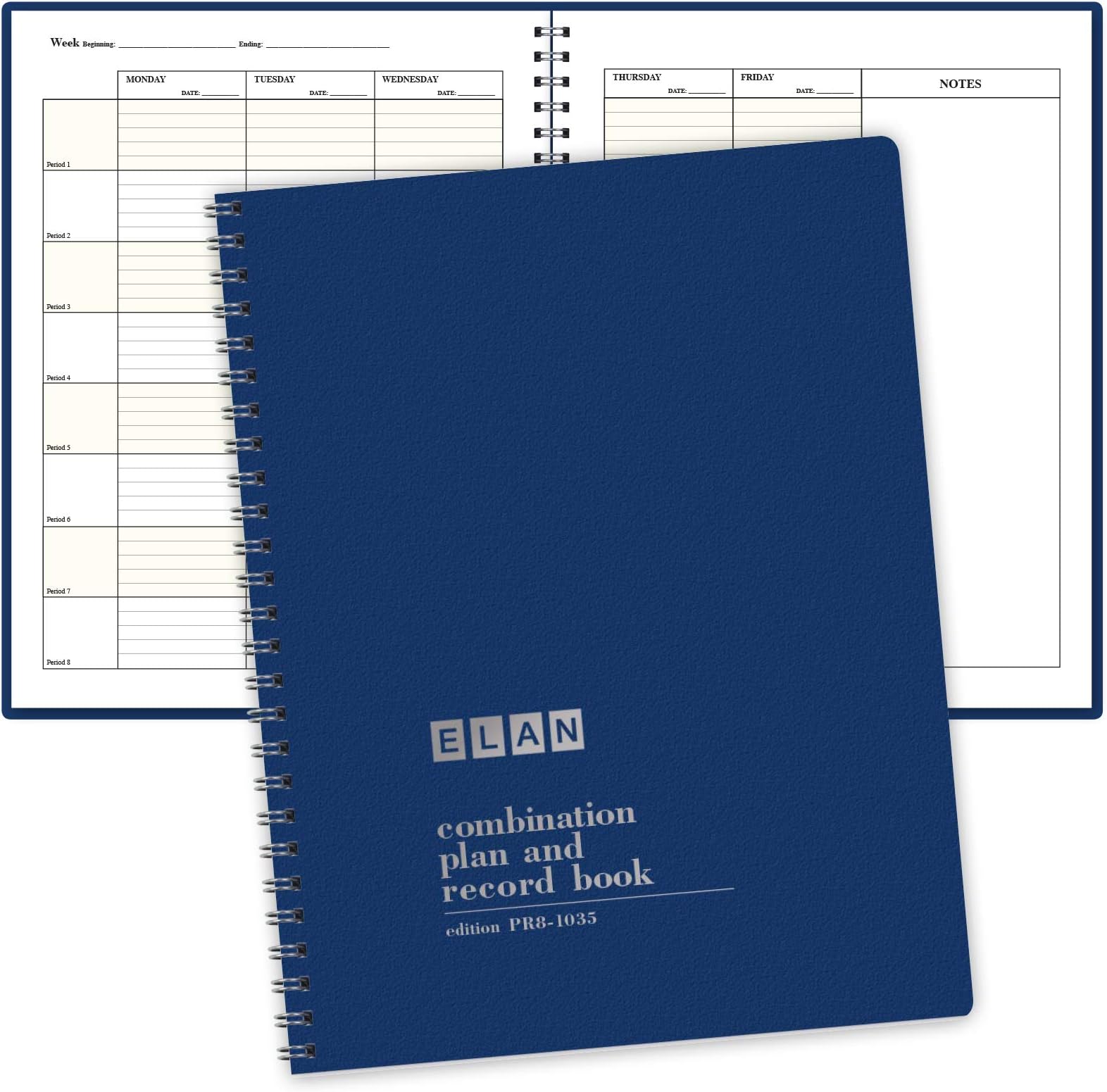 Elan Publishing CompanyCombination Plan and Record Book - 8 Period Teacher Lesson Planner (PR8-1035) - PR8-1035