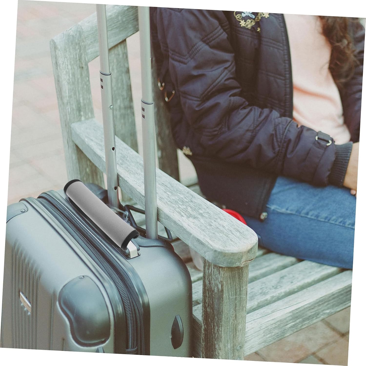 COLLBATH 2pcs Suitcase Handle Covers Decorative Handle Wraps for Luggage Protective Grip Wraps for Travel Bags