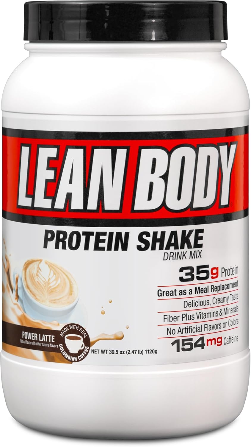 Labrada Lean Body MRP with Premium Columbia Coffee (154mg of Caffeine), Power Latte, 2.47LB Tub