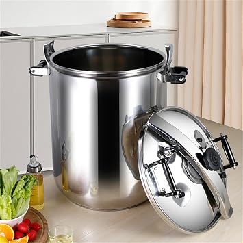 80 Quart Stainless Steel Pressure Cooker, Commercial Very Large Pressure Cooker, Multi Explosion Proof Large Steamer Cooking Pressure canners,Suitable for Large Hotels ki