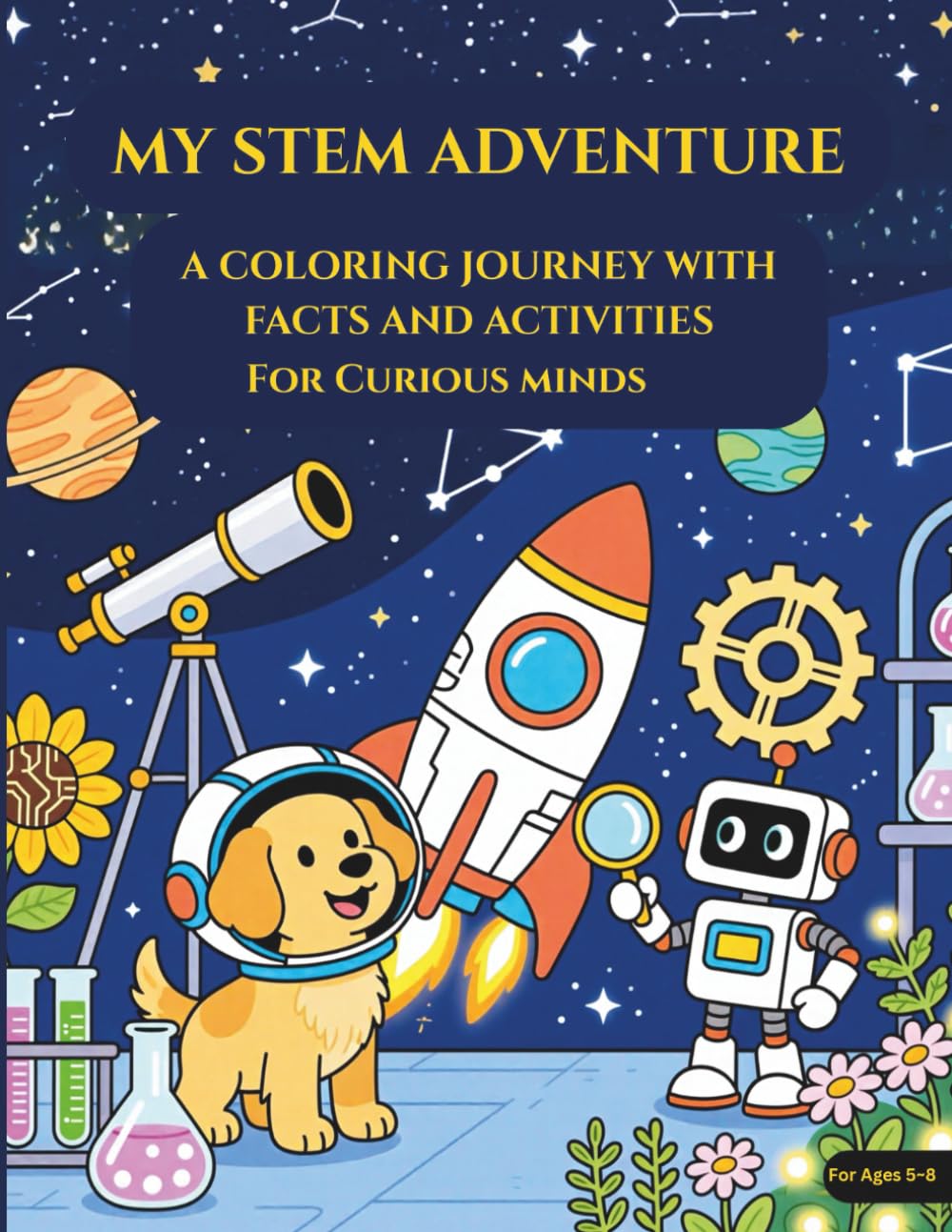 MY STEM ADVENTURE: A COLORING JOURNEY WITH FACTS AND ACTIVITIES FOR CURIOUS MINDS