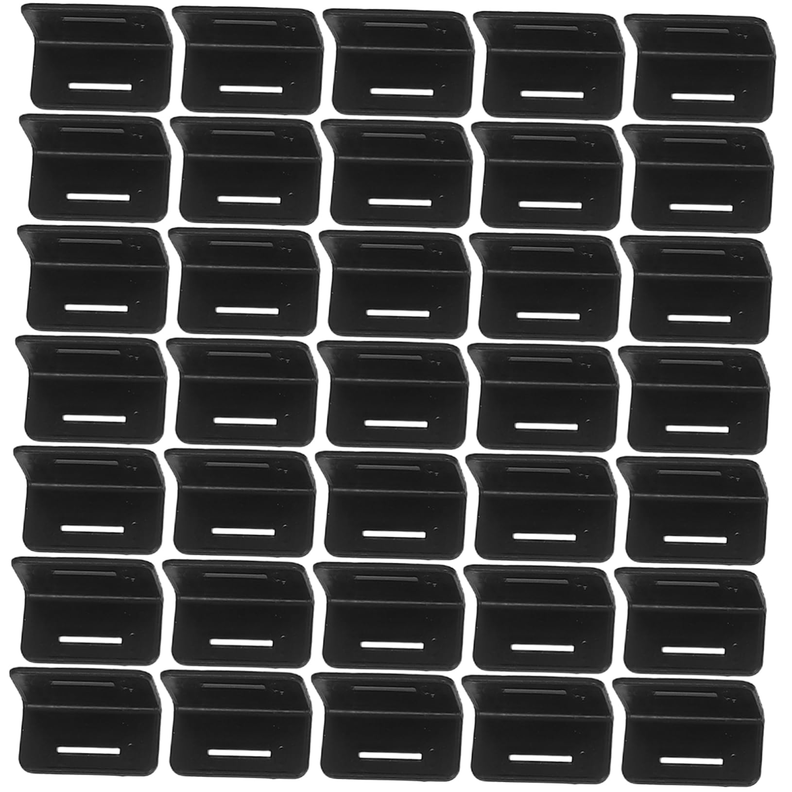 Unomor 100pcs Corner Edge Protectors L-shaped Cargo Strap Protectors Plastic Zip Ties for Secure Binding