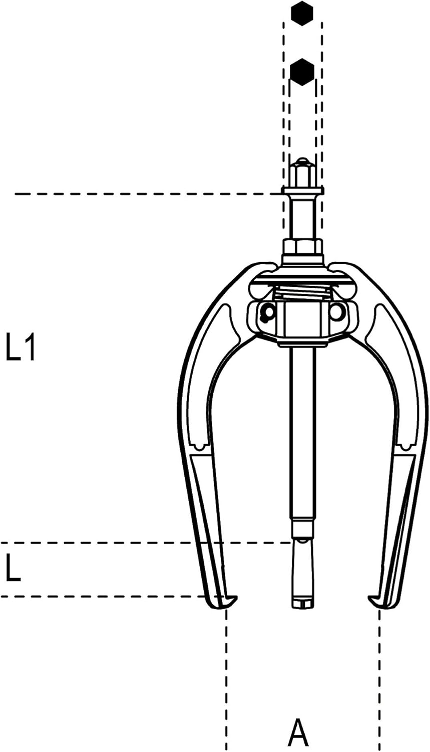 Beta 15170030 Model 1517/260 Three-leg Self-locking Pullers