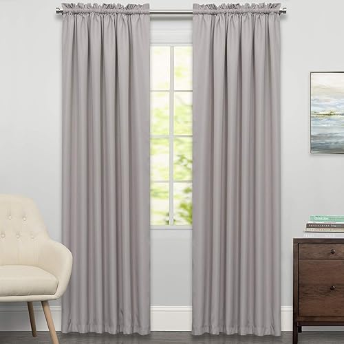 Vista 154 de Juego de cortinas de cocina, con festón, con visillo Hopewell Blanco