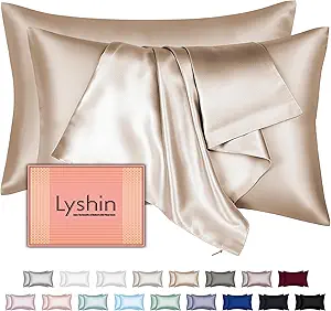 Mulberry Silk Pillow Cases 2 Pack King Size 20x36 Inches with Hidden Zipper, Ultra Smooth and Soft Breathable Cooling Silk Satin Pillowcase Set of 2, Better for Hair and Skin, Gifts for Women Men