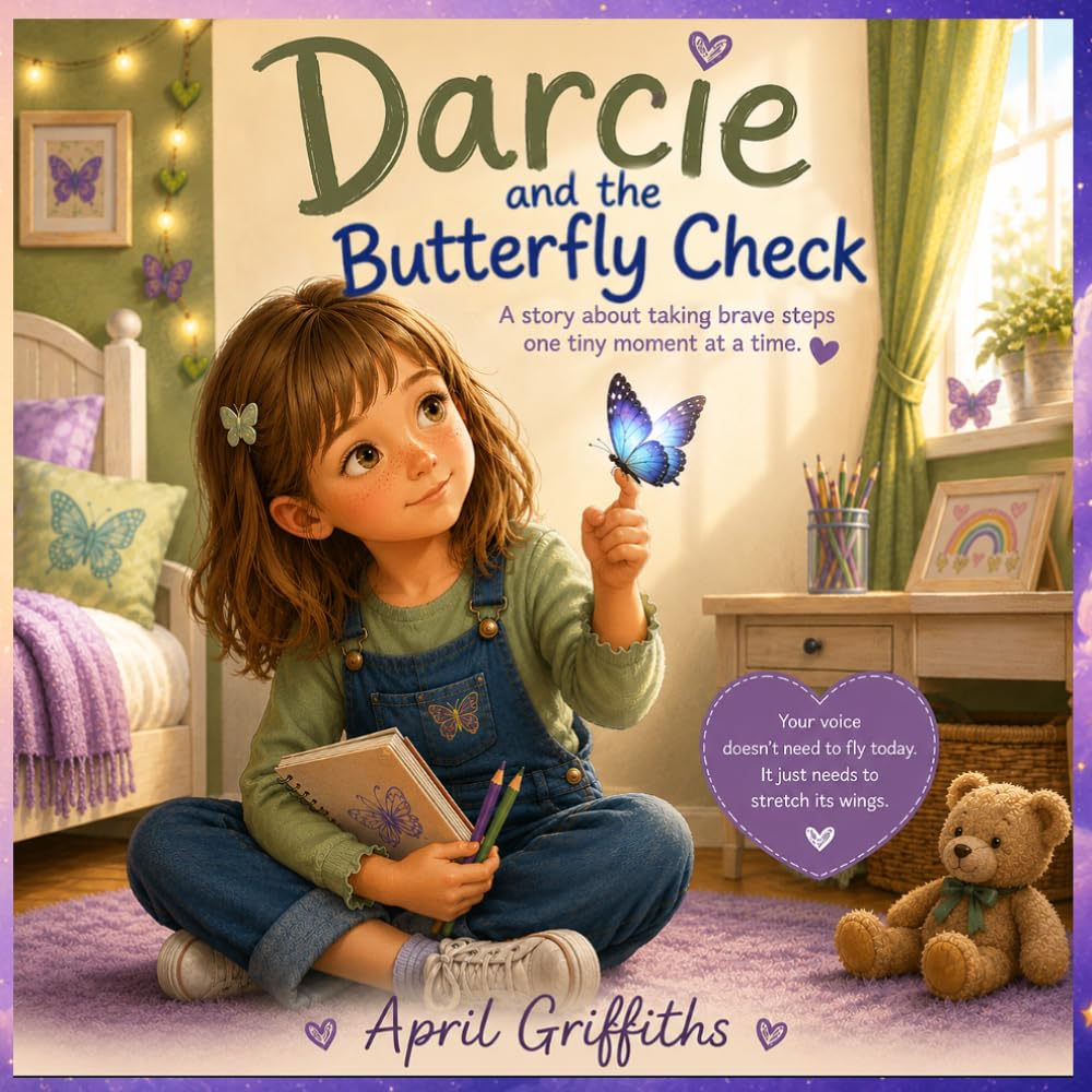 Darcie and the Butterfly check: finding brave steps when words feel stuck