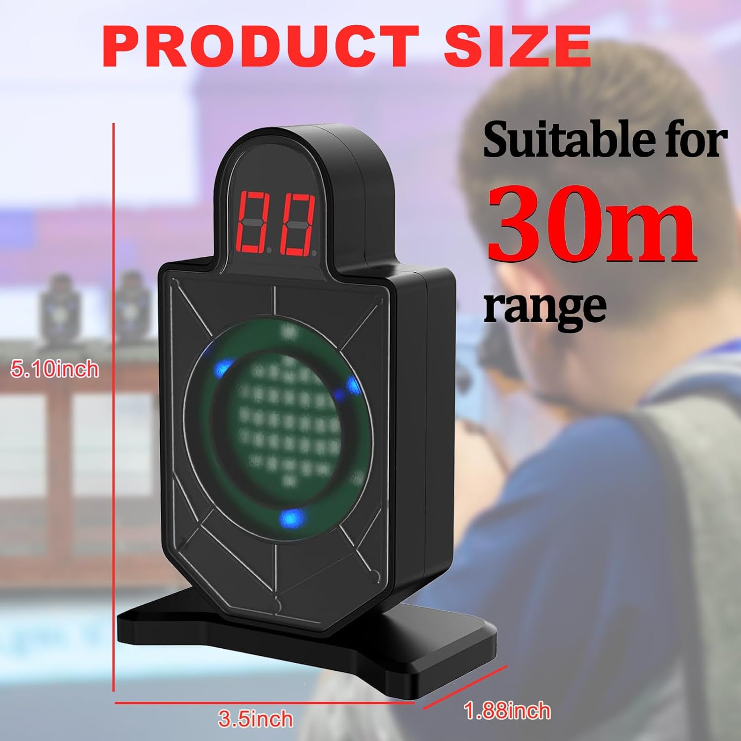 Portable Laser Trainer for Reactive Laser Shooting and Dry Fire Shooting Practice,Compatible Most of Laser Cartridges