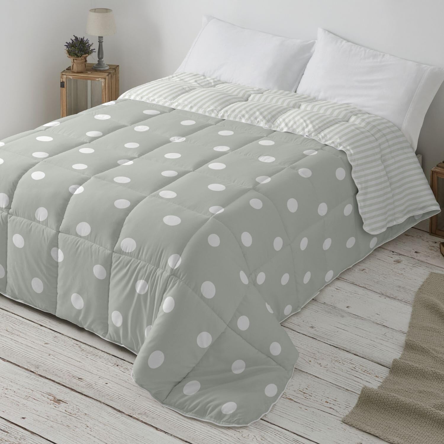 Burrito Blanco | Edredón Comforter | Cama de 80-90cm. (+Medidas Disponibles) | Diseño 263 | Color Menta (180x270 cm)