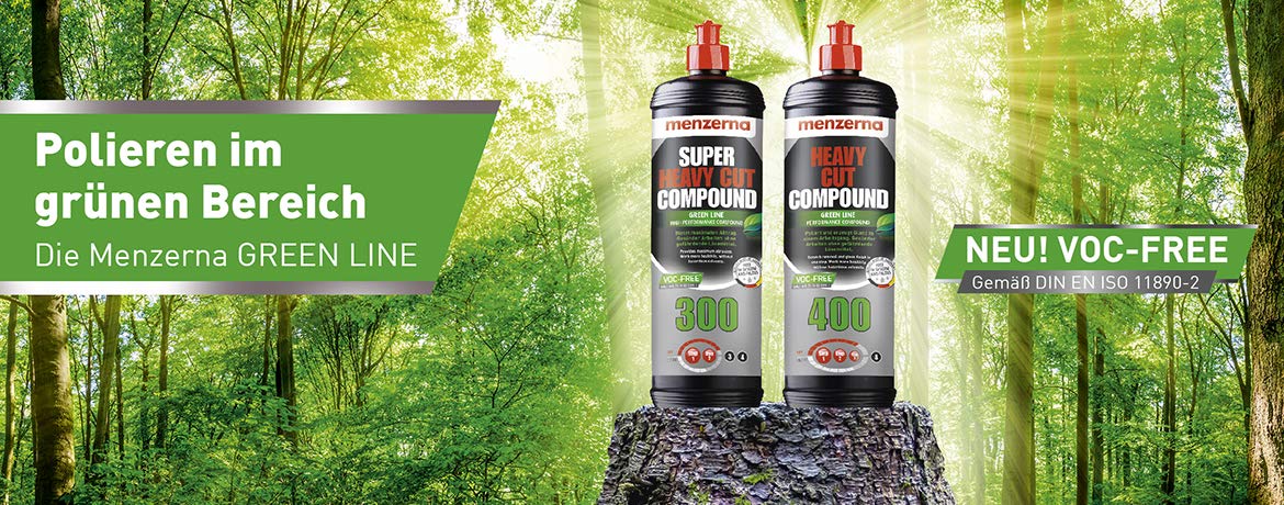 detailmate Autopflege Set - Auto Polier Set: Menzerna GREEN LINE 300 SUPER HEAVY CUT - 1L