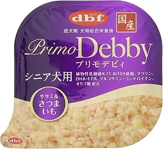 デビフ ドッグフード プリモデビィ シニア犬用 ササミ&さつまいも パープル 95グラム (x 6) (まとめ買い)