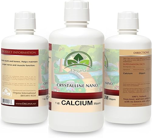 Miniatura 4 de Organa Suplemento de calcio líquido cristalino puro - 30 PPM - Minerales coloidales