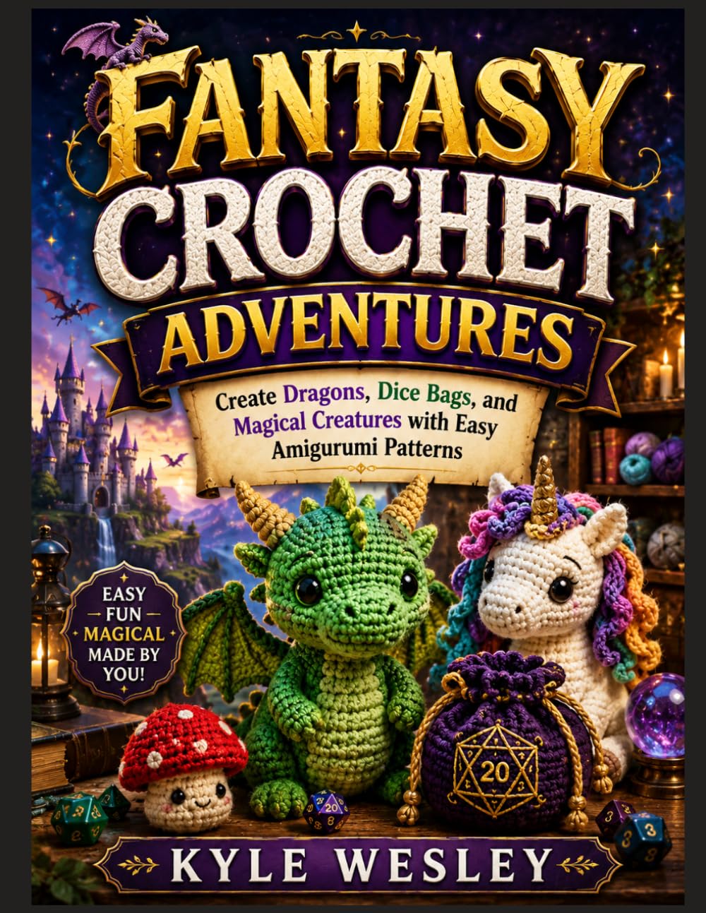 FANTASY CROCHET ADVENTURES: Create Dragons, Dice Bags, and Magical Creatures with Easy Amigurumi Patterns