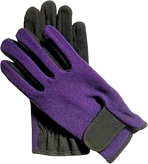 Ladies Equestrian Gloves All Sports Outdoor Sports Gloves Horse Riding (Purple, XL)