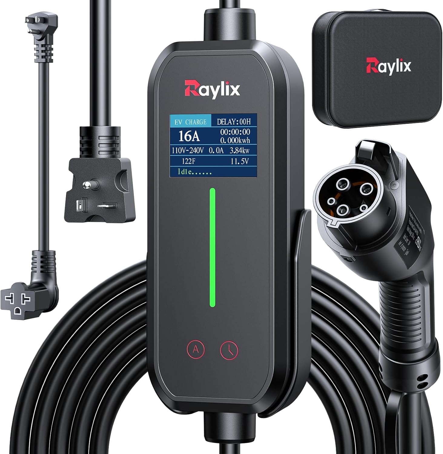 2025 Portable EV Charger Tested: Adjustable Current, Timer, & Universal Plug for Home Use