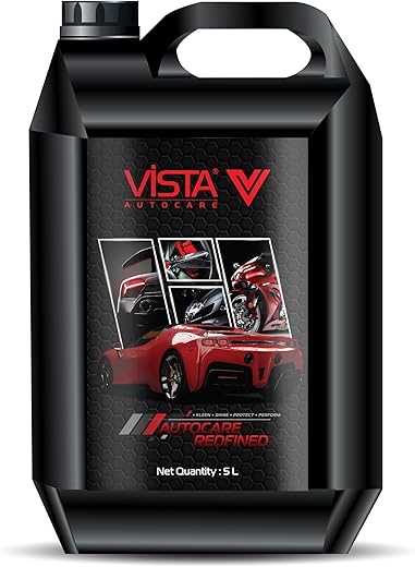 Vista Dashine 5 L | Polish for Dashboard, Palstic and Rubber Parts of Automobile | Restore Gloss and Shine of Faded Surface of Car and Bike |...