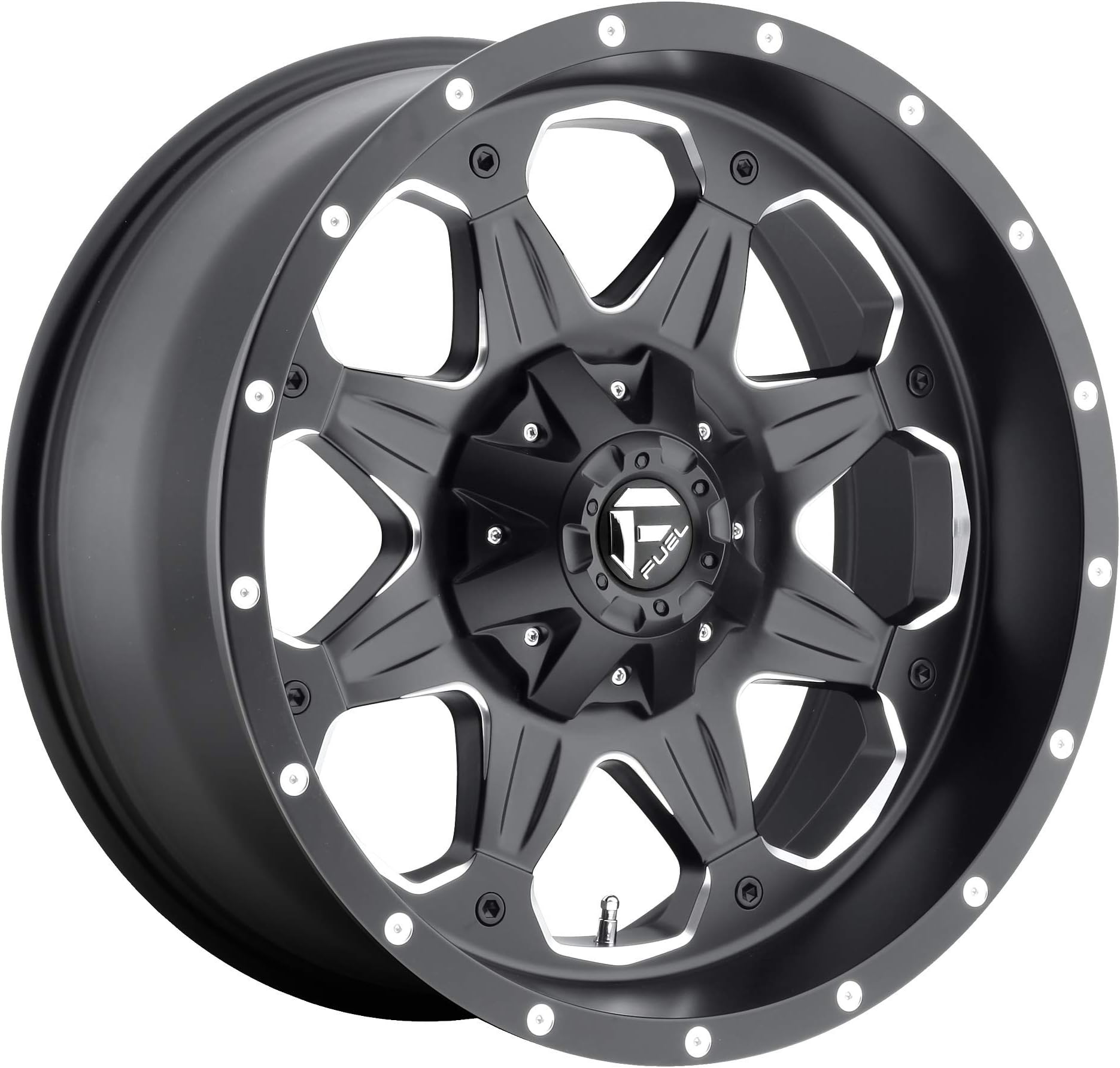Fuel Boost Black Machined Wheel (17x9"/5x5")