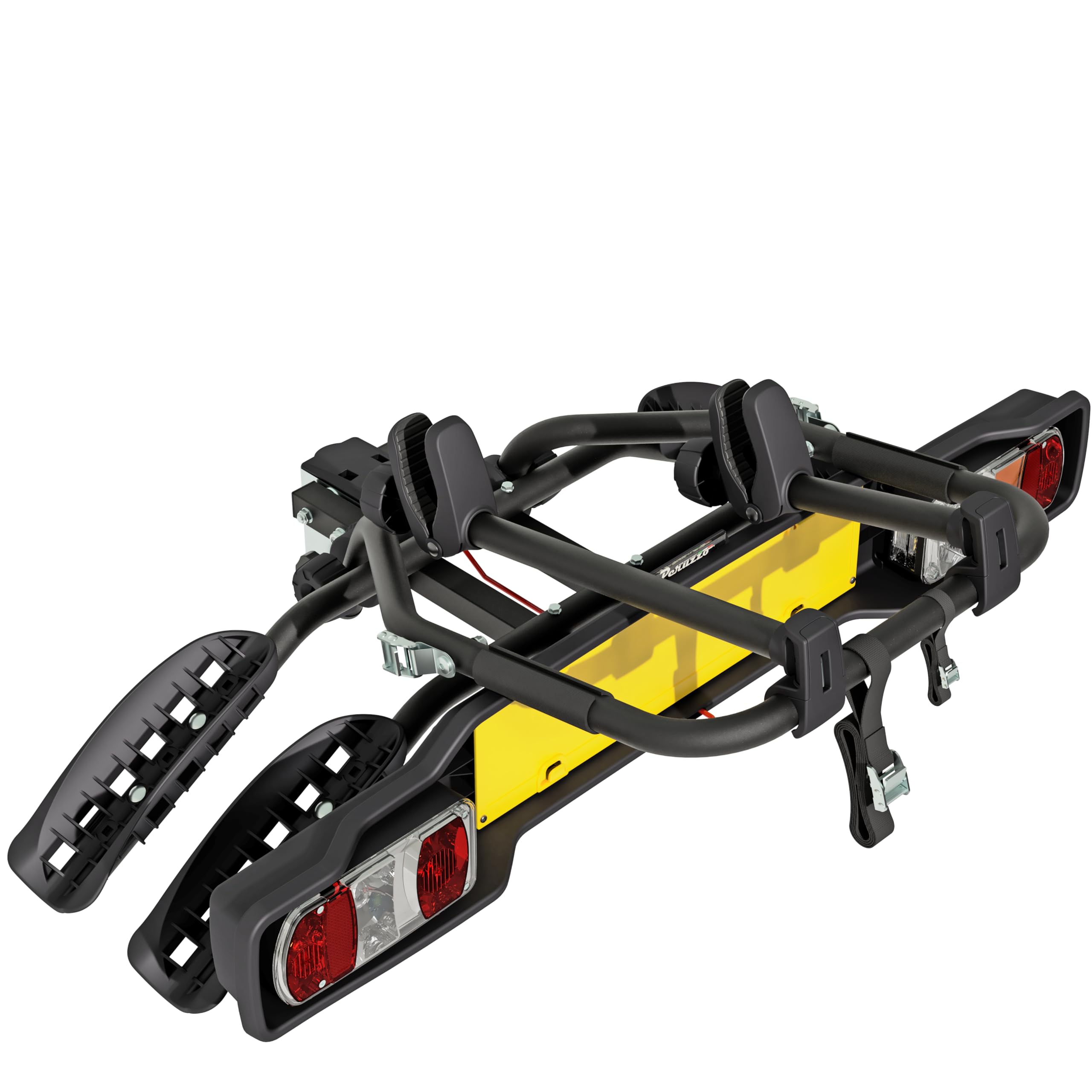 Portabici Elettrico Young – Gancio Per Auto, 2 Bici, Modello 10104118YE018 – Nero (Open Box)