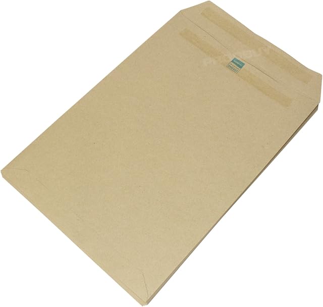 [Pack of 50] C4 Envelopes Manilla Plain 80gsm Self Seal Office A4 Brown Envelope Letter Pack