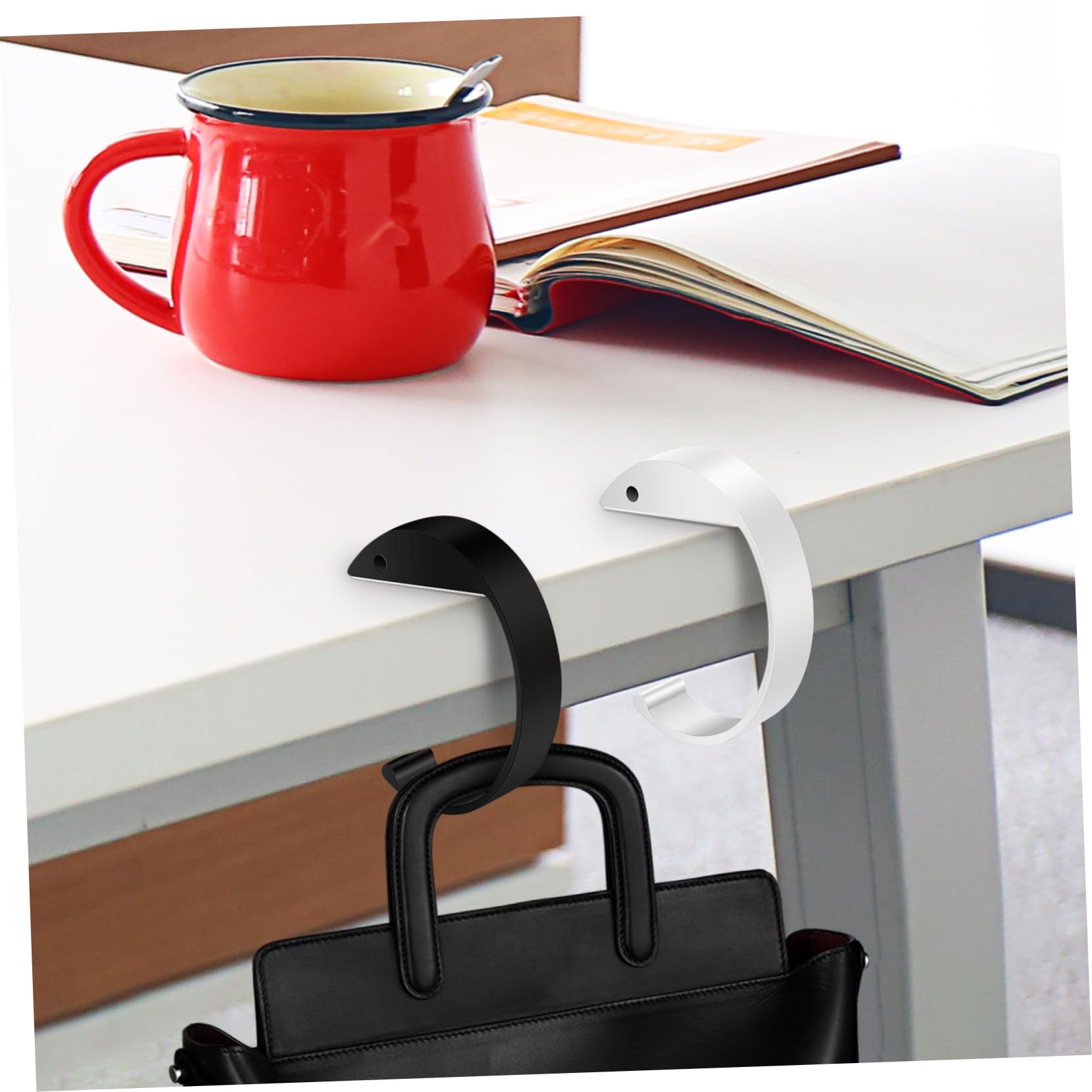 GALPADA 10pièces Crochet De à Main Support De Table Pratique Pour Sacs Et Cartables Hanger Compact Et Durable Pour Bureau Et Maison