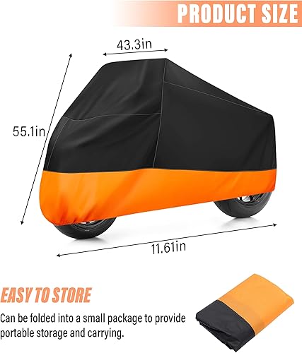 Miniatura 2 de Funda impermeable para motocicleta, para todas las estaciones, accesorios de automóvil, cubierta completa para motocicleta, cubierta completa para