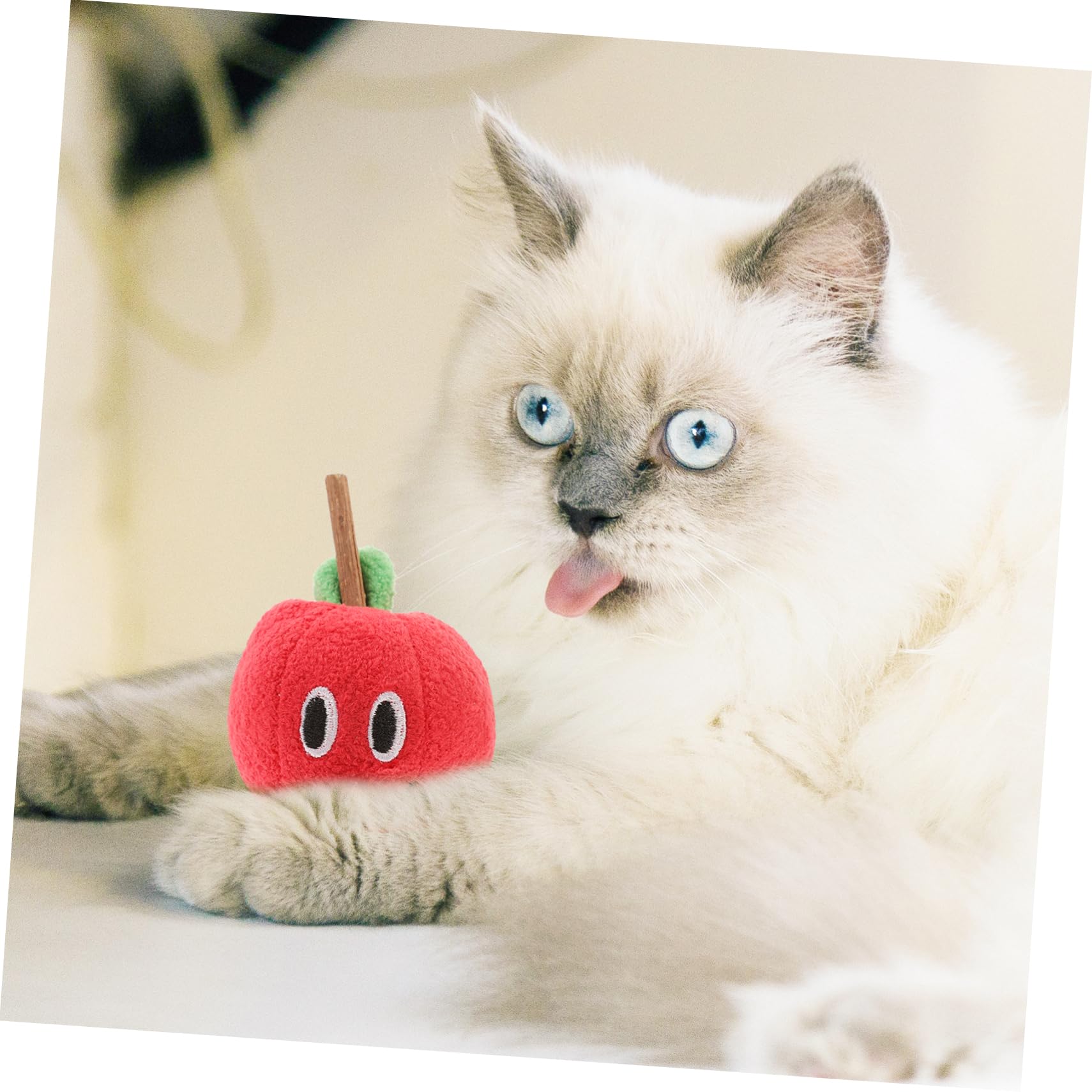 Jouet pour Chat Silvervine en Peluche, Fruit, Rouge, Chatons