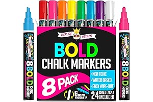 Bold Liquid Chalk Markers for Smooth, Precise Dry Erase Writing
