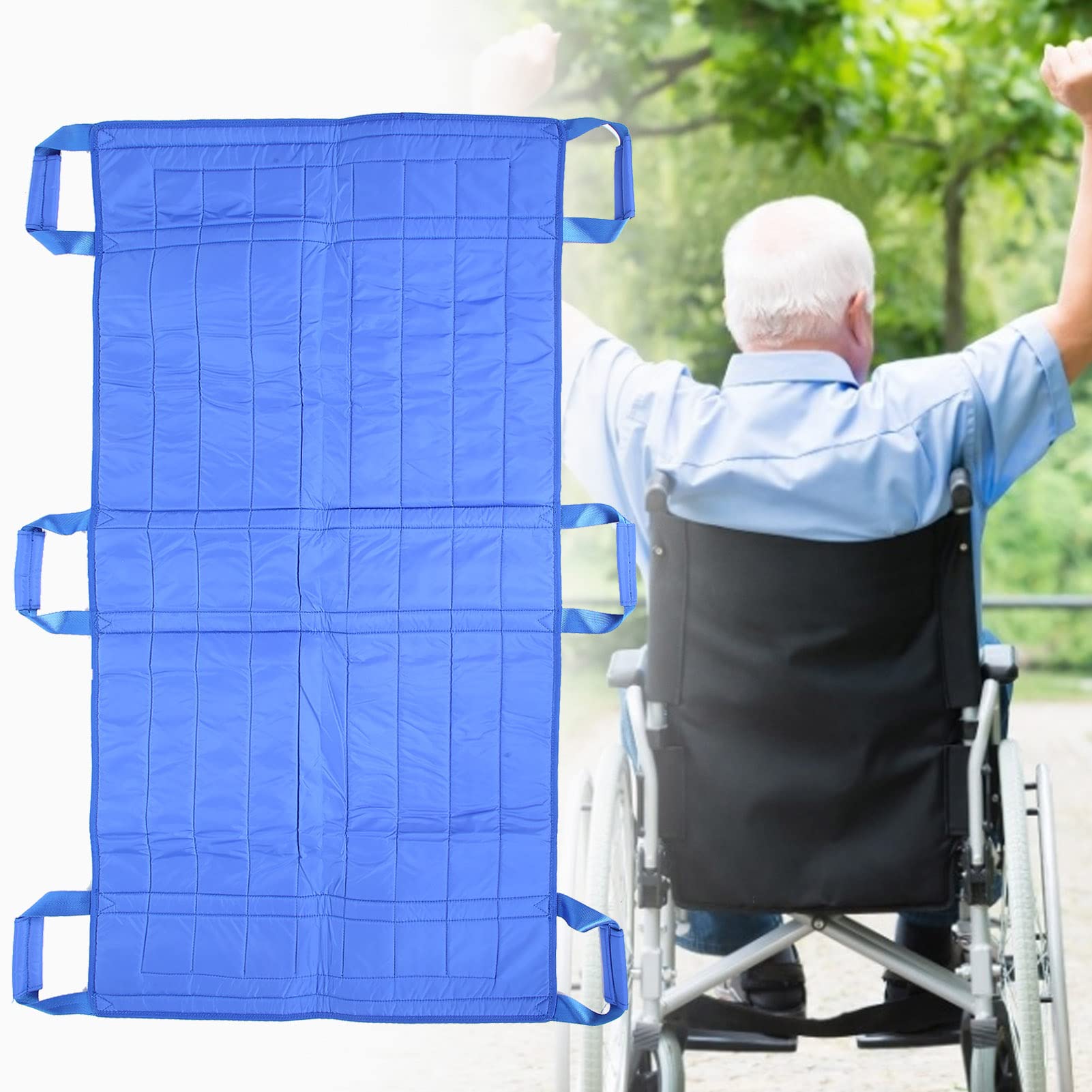 Sábanas de transferencia resistentes de 150 kg de capacidad, para cuidado del hogar, plegables, para rotar, levantar, reposicionar, para ancianos de incontinencia