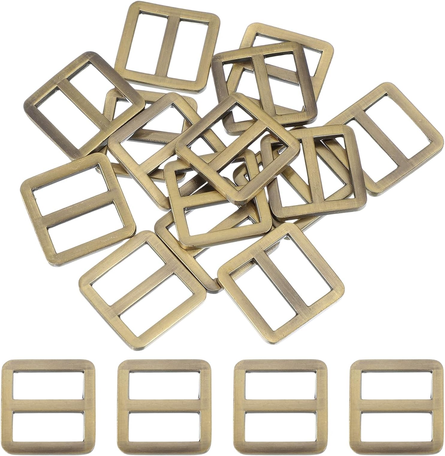 PATIKIL Metal Tri-glide Slide Buckle, Zinc Alloy Adjuster Sliders Webbing Strap Fastener Replacement for Bag
