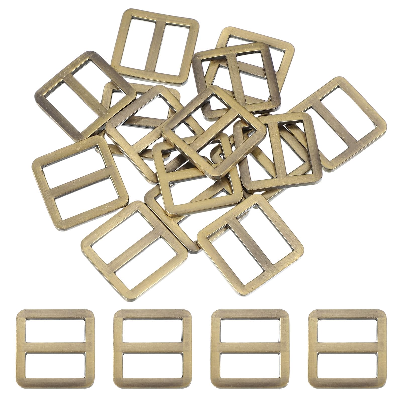 PATIKIL Metal Tri-glide Slide Buckle, Zinc Alloy Adjuster Sliders Webbing Strap Fastener Replacement for Bag