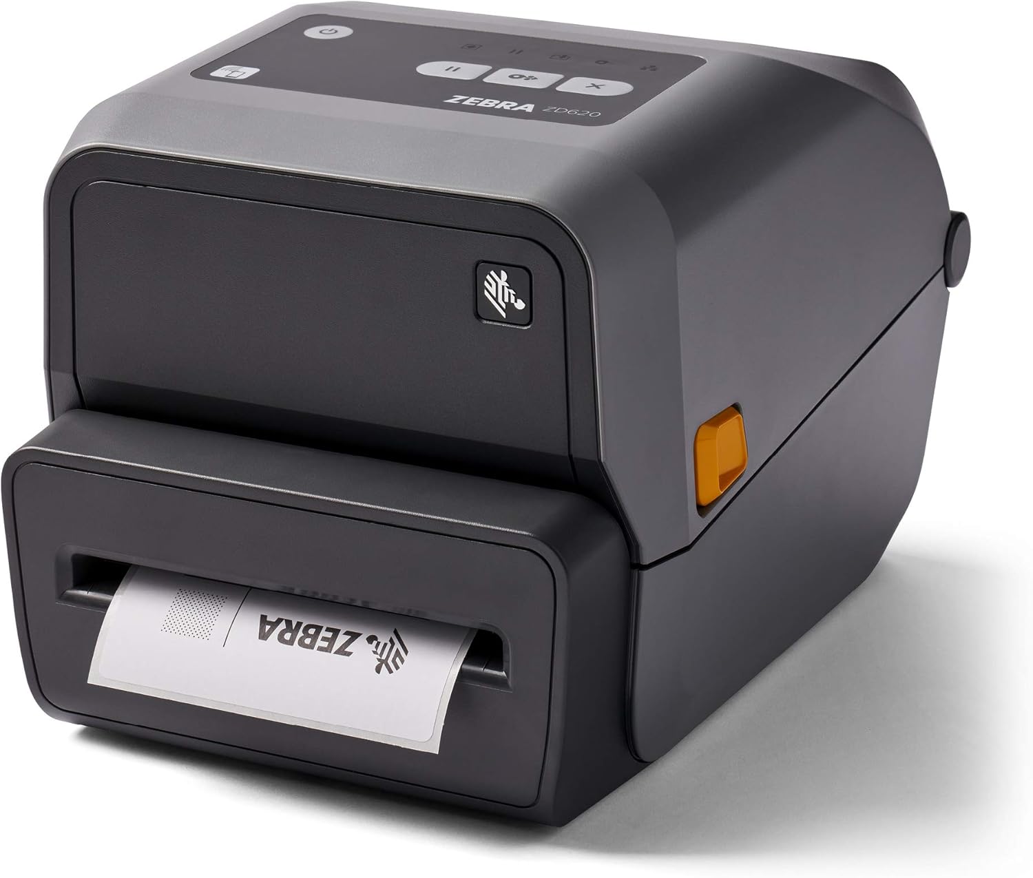 ZEBRA ZD620t Thermal Transfer Desktop Printer 203 dpi Print Width 4 in WiFi Bluetooth Ethernet Serial USB Cutter Preinstalled ZD62042-T21L01EZ