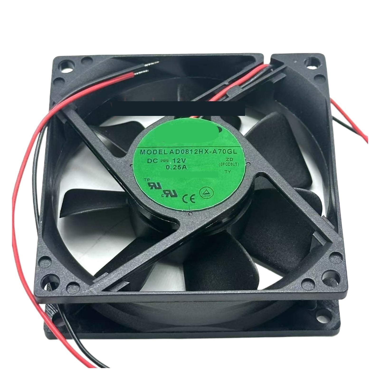 PEQYUACTE AD0812HX-A70GL DC 12V 0.25A 80x80x25mm 2-Wire Server Cooling Fan