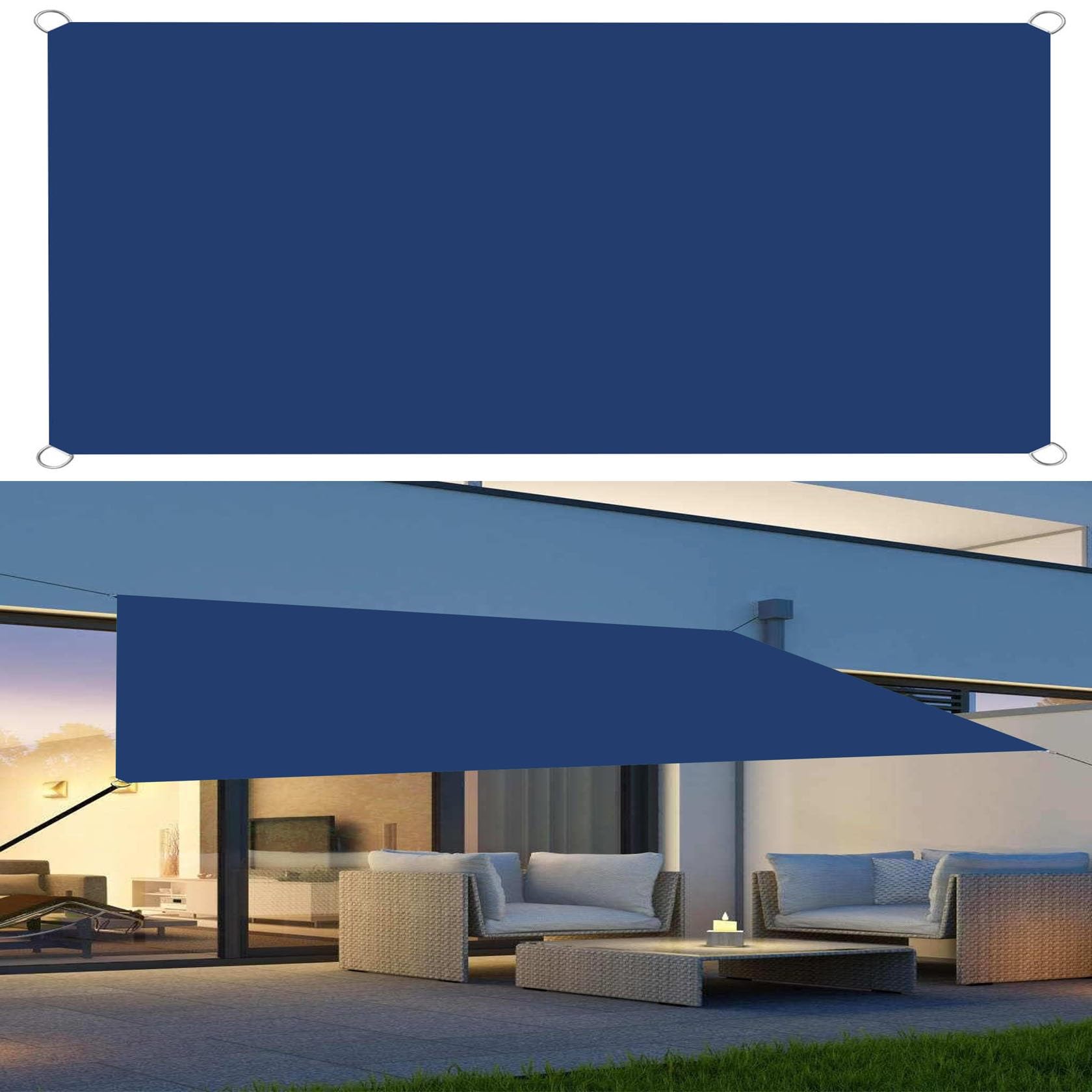 Voile d’ombrage jardin 4x6 m pour créer un salon frais lors des activités extérieures
