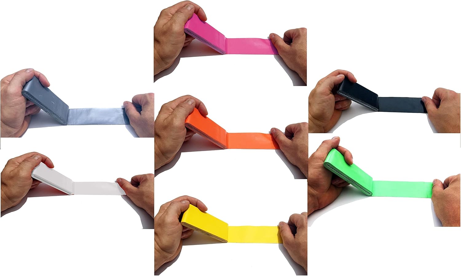 Travel Size Pocket Duct Tape 10-Pack | 1.88 inches x 5 Yards per Flat Pack (10-Pack, Rainbow Assortment)