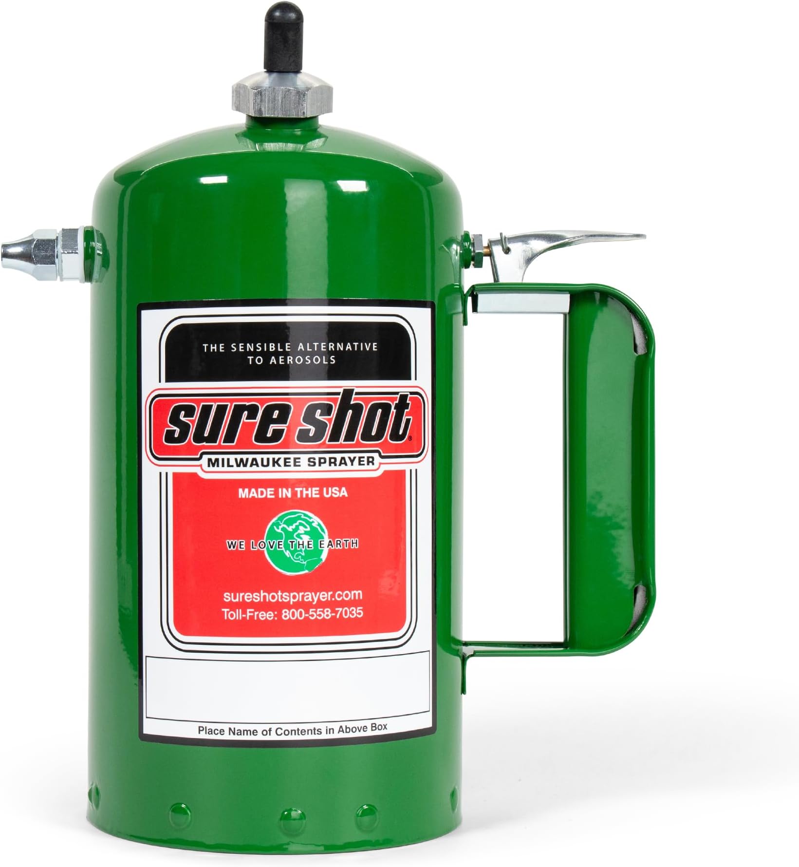 Sure Shot A1000G Sprayer Steel Interior, Green Exterior, 32 oz Capacity