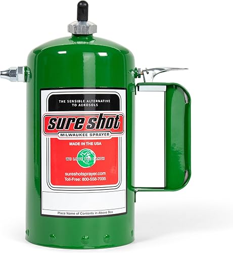 SURE SHOT A1000G - Pulverizador sin aerosol de 1 cuarto de galón, pulverizador presurizado rellenable para aceite, solvente, desengrasantes,