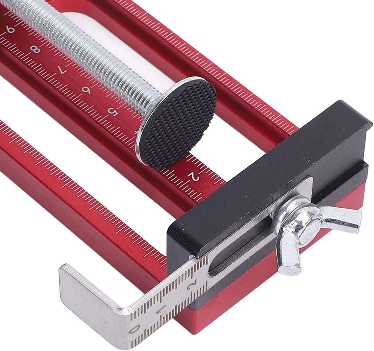 Self Centering Doweling Jig, Adjustable Clamps, Aluminum Alloy Woodworking Hole Locator, for Wood Dowel Jig, Precision Drilling Tool, Accommodates 4-15mm Drill Sizes