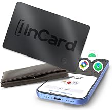 Wallet Tracker Card, Android & iPhone, Find My & Google, 5 Year Battery