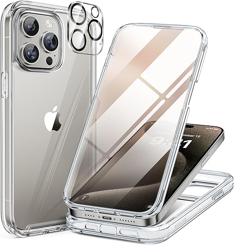 Miniatura 88 de Miracase Funda para iPhone SE de 3ª/2ª generación 2022 2020 de cuerpo completo con protector de pantalla de vidrio integrado, resistente protección