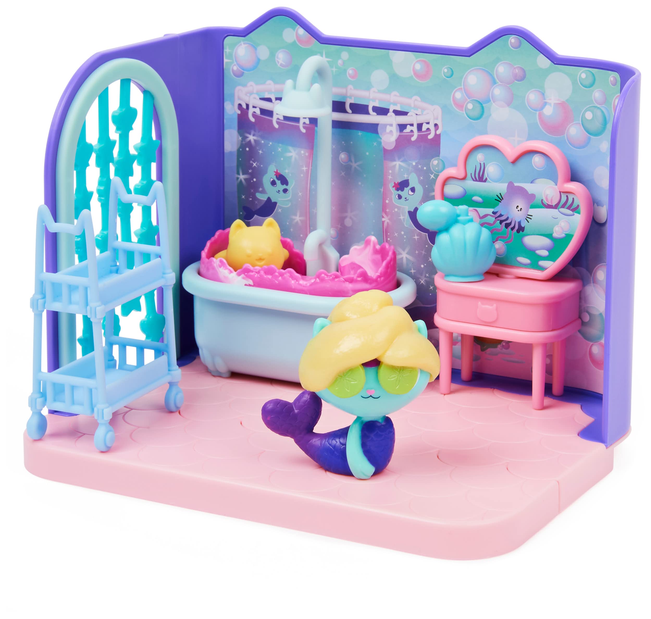 La Casas de Muñecas de Gabby - El Baño de Siregata de Gabby's Dollhouse con 1 Figura, 3 Accesorios, 2 Caja Sorpresa y 3 Muebles - Juguetes Niñas 3 años + — view 8