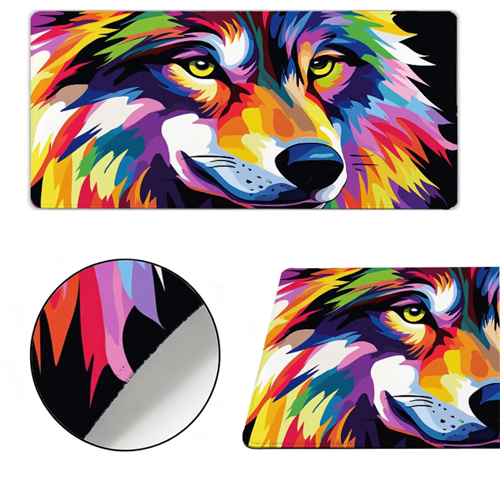 Podkładka pod mysz XXL 1200x600x3mm podkładka pod mysz dla psa podkładka pod mysz czarna poprawia precyzję i szybkość, wodoodporna antypoślizgowa, szyte krawędzie, akcesoria do gier, komputer, prezent